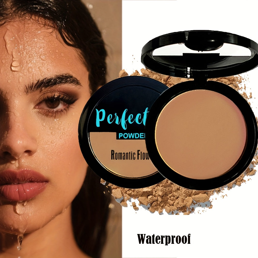 Fond de teint poudre bronze antique couleur blé - Mat, waterproof et anti-sébum, correcteur et illuminateur pour toutes les carnations beige clair, contouring 3D et éclairage latéral/arrière, maquillage au squalane végétal, produit de beauté, packaging