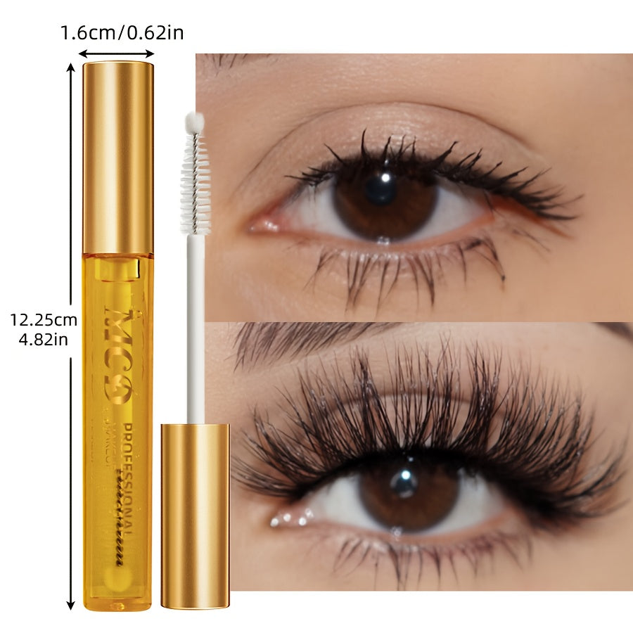 Sérum pour cils naturel - pour des cils recourbés et affinés, volume et courbure longue durée, formule non grasse, pour un usage quotidien et les occasions spéciales - Mascara crème gel pour les yeux, produit de beauté pour événements, emballage tube élég