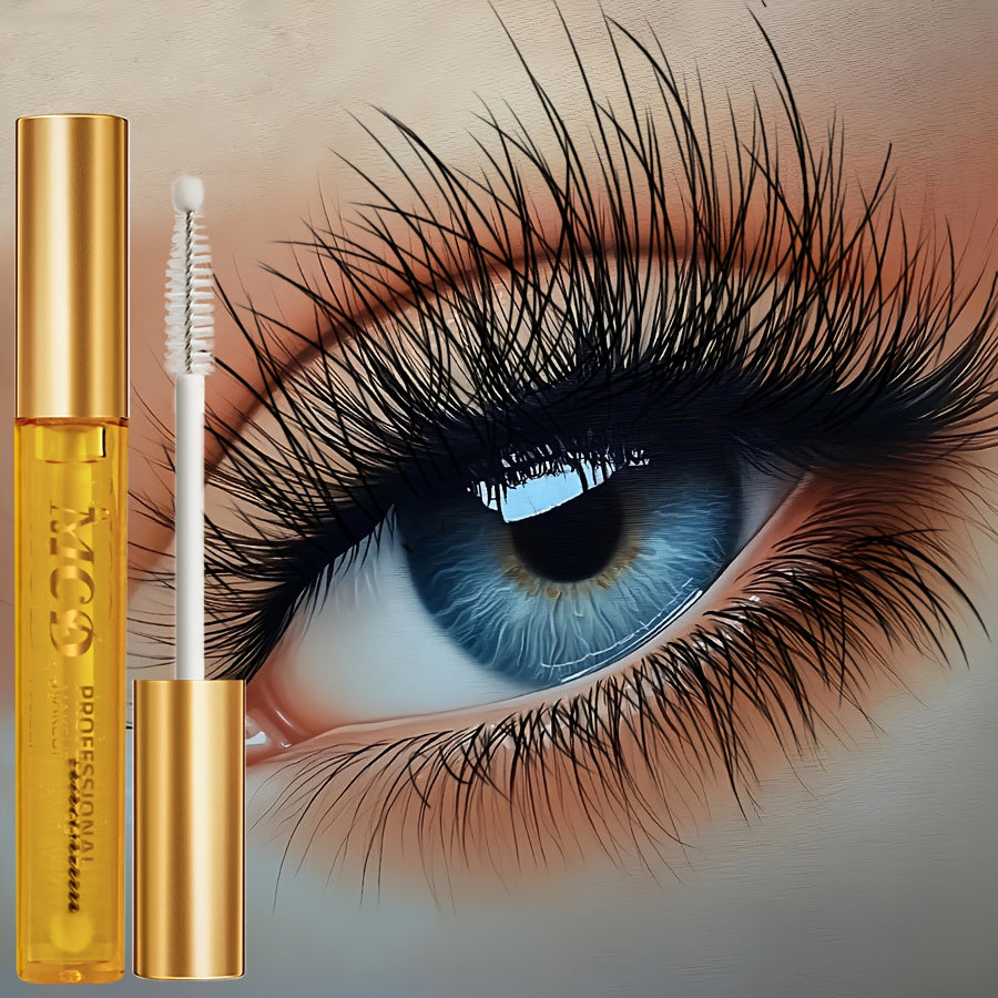 Sérum pour cils naturel - pour des cils recourbés et affinés, volume et courbure longue durée, formule non grasse, pour un usage quotidien et les occasions spéciales - Mascara crème gel pour les yeux, produit de beauté pour événements, emballage tube élég