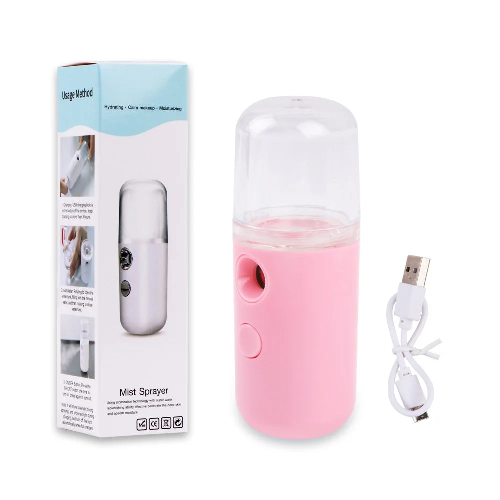 Humidificateur à vapeur pour le visage, vaporisateur nano rechargeable USB, appareil de beauté hydratant pour le soin du visage