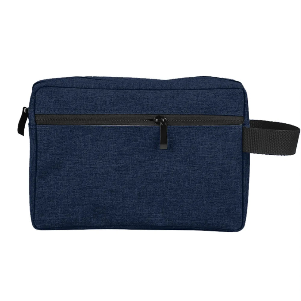 Trousse de maquillage pour femme avec nœud brodé, trousse de voyage grande capacité pour ranger produits de toilette et maquillage