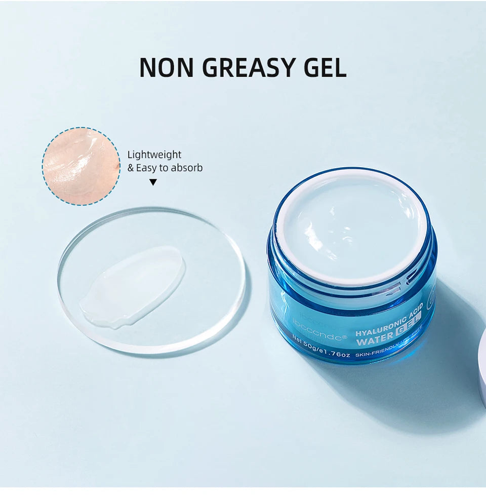 Crème gel à l'acide hyaluronique, soin hydratant pour le visage, pour hydrater et lisser les peaux très sèches, lotion nourrissante qui améliore la sécheresse cutanée