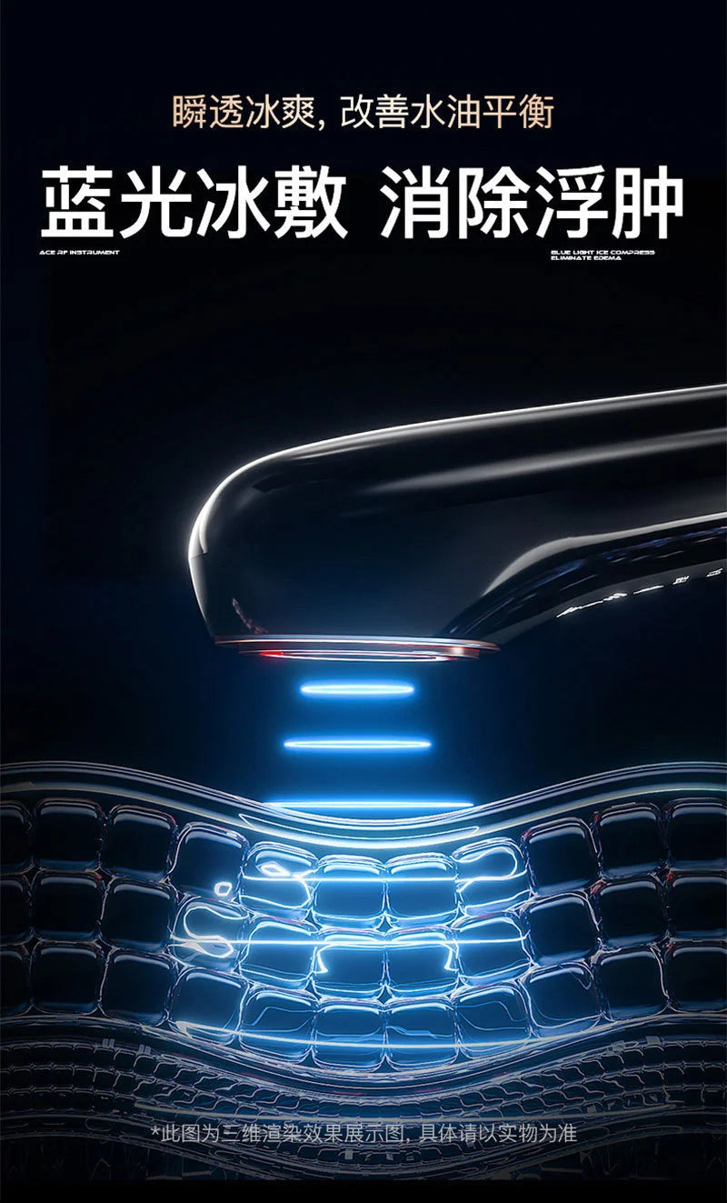 Appareil de massage facial anti-âge à microcourant pour thérapie par lumière rouge RF, instrument de beauté pour le raffermissement et le lifting du visage