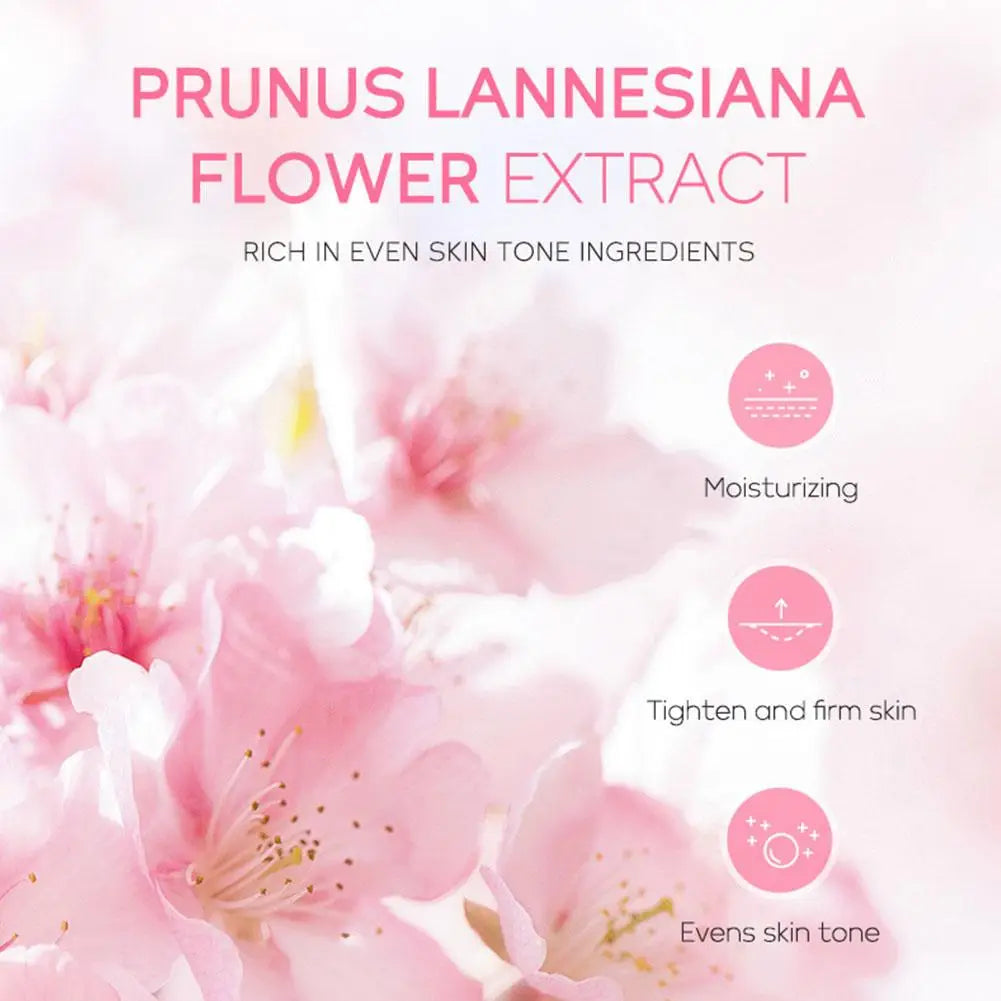 Kit de soins de la peau Sakura pour femmes, 3 pièces, crème pour le visage, essence pour le visage, sérum pour les yeux, coffret cadeau