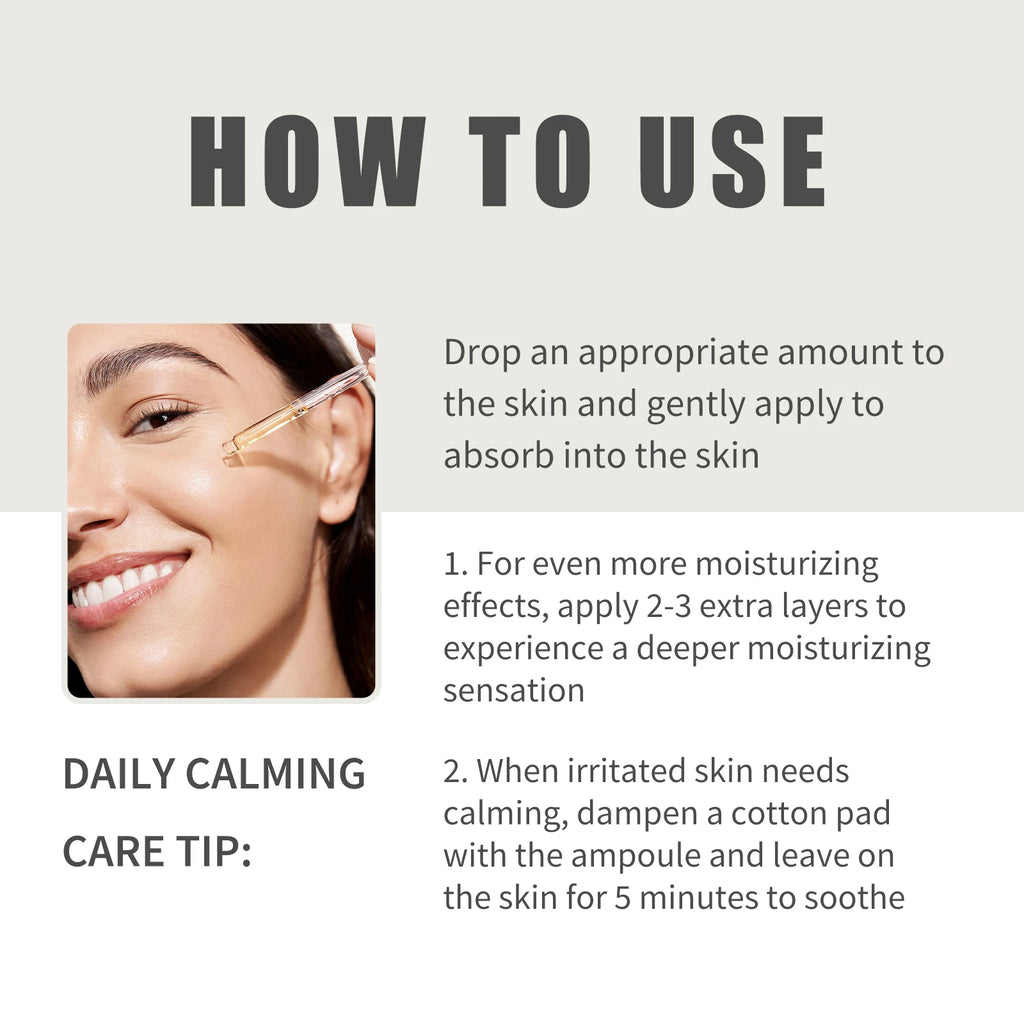 Sérum réparateur 7 secondes pour la barrière cutanée endommagée, à la Centella Asiatica. Hydrate, apaise et lisse. Soin coréen anti-âge.