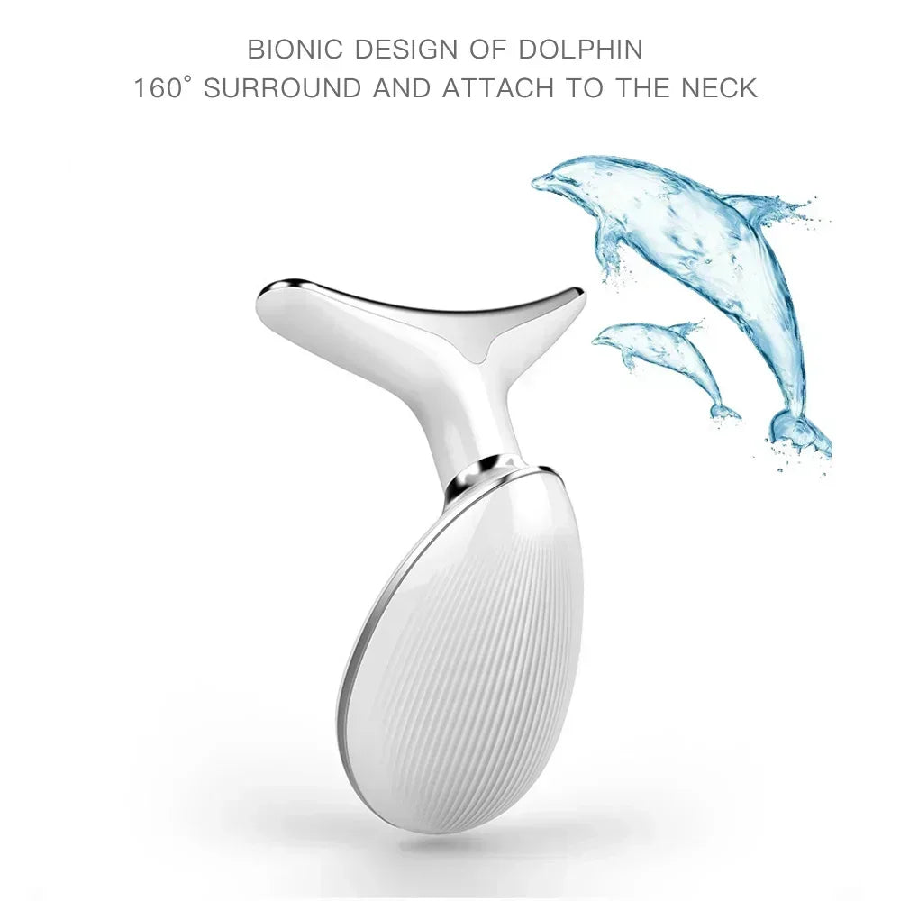 Appareil de beauté pour le visage et le cou, lifting, massage anti-rides, rajeunissement de la peau, amincissement du double menton, vibromasseur.