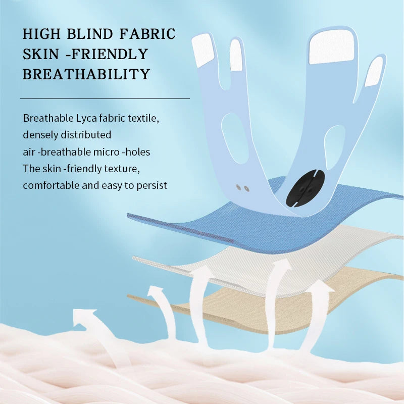 Appareil intelligent électrique pour le visage en V, avec double menton et massage facial anti-rides à intensité réglable, pour femmes.