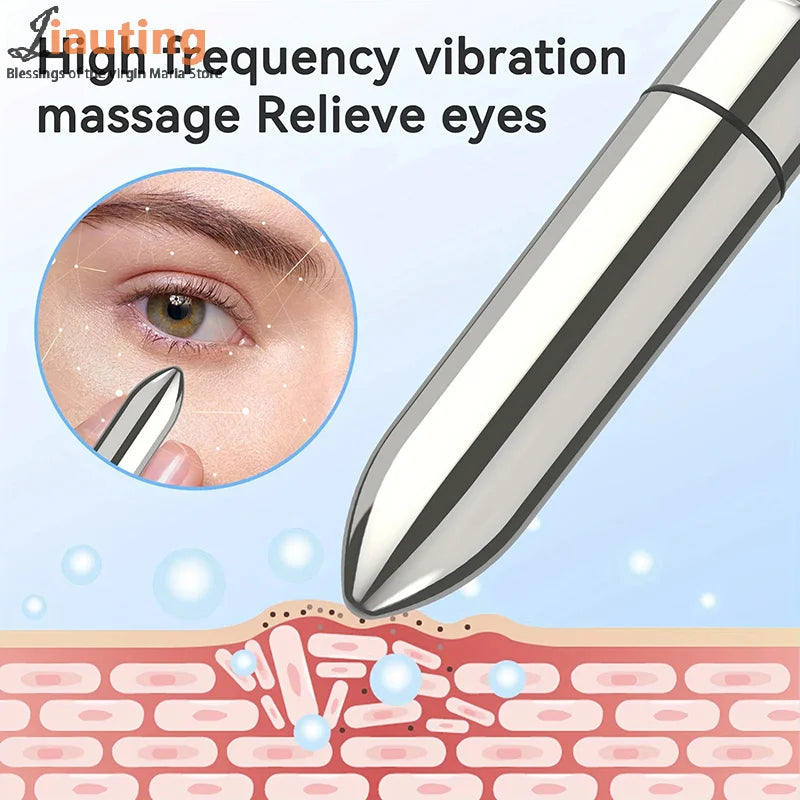 Mini masseur vibrant pour le visage et les yeux - Soin massage favorisant l'absorption de la lotion - Outil de beauté portable pour la maison et les voyages