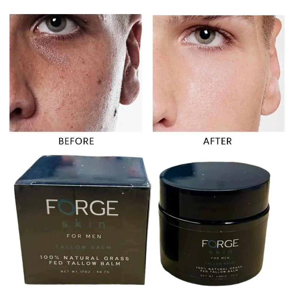 Crème visage anti-âge FORGE pour hommes - Soin naturel pour la peau - Correcteur anti-rides - Effet liftant et raffermissant - Crème hydratante