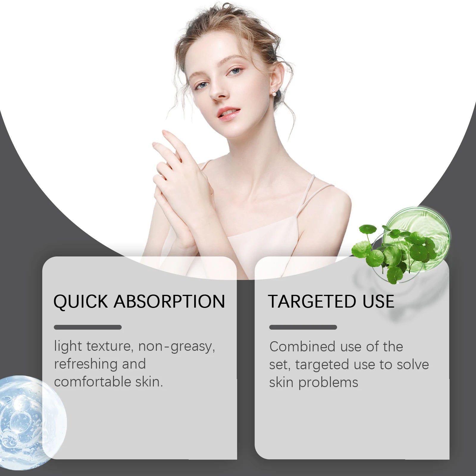 Coffret cadeau sérum de soin du visage Hydratant Nourrissant Atténue les ridules Raffermit les rides Illumine le teint Lisse le visage