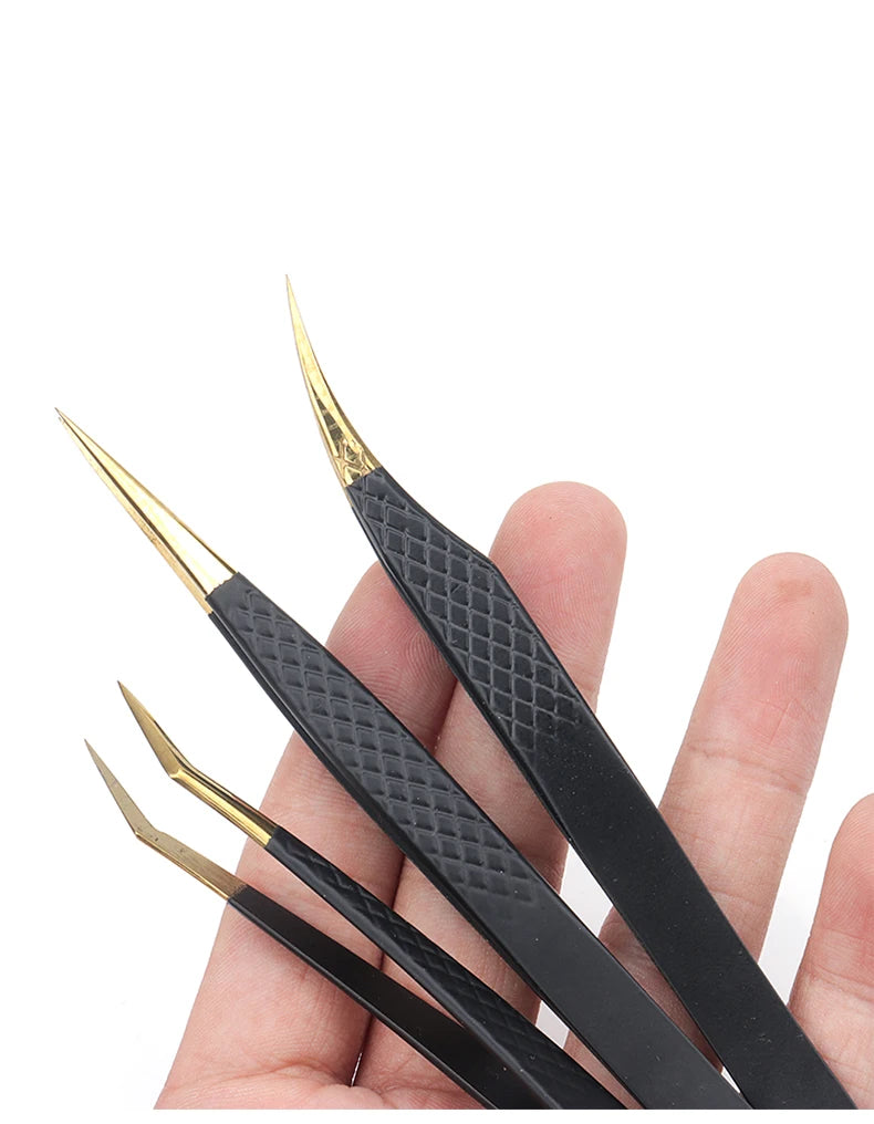 Pince à épiler pour cils et sourcils, pince à épiler de haute précision en acier inoxydable, outils de beauté pour femmes, 1 pièce