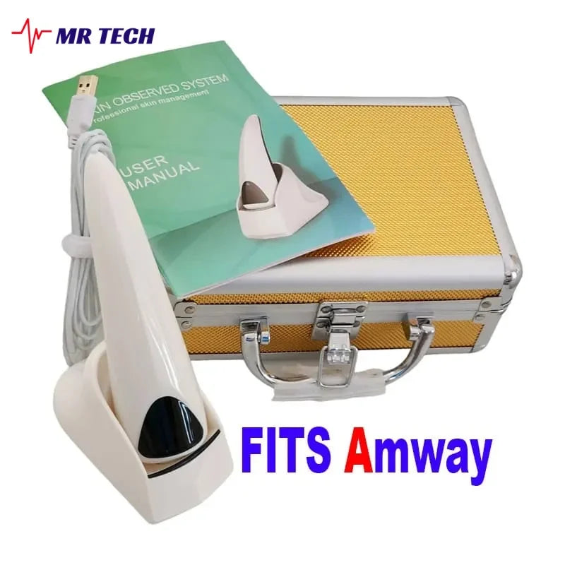 Analyseur de peau esthétique portable haute définition à pixels, diagnostic automatique de l'épiderme et du derme du visage, microscope pour salon de beauté