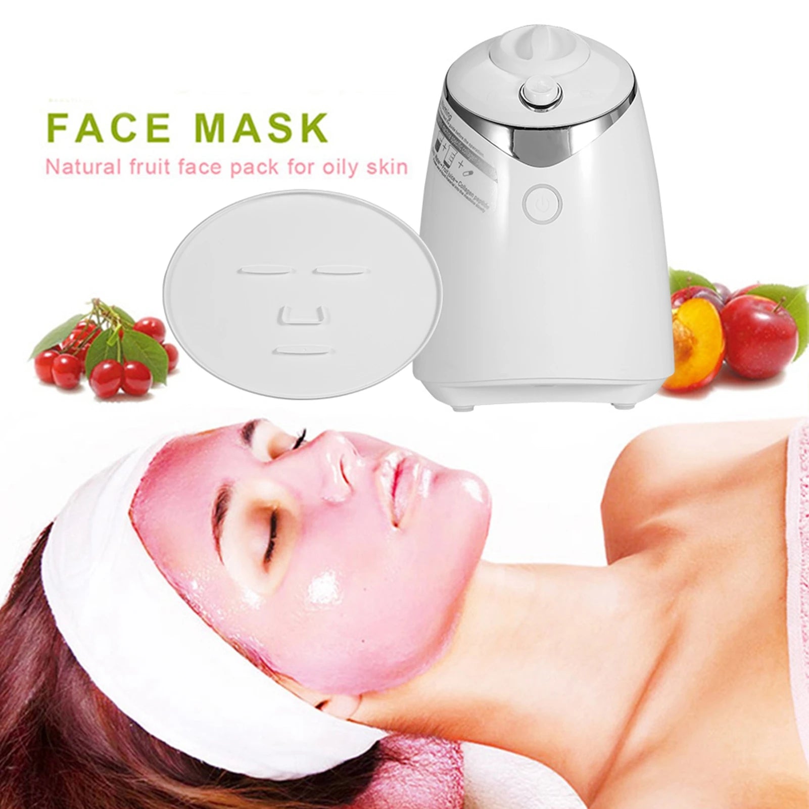 Machine à masques aux fruits, masque facial naturel fait maison à base de fruits et légumes, soin du visage, machine de beauté au collagène frais, machine à masques aux légumes