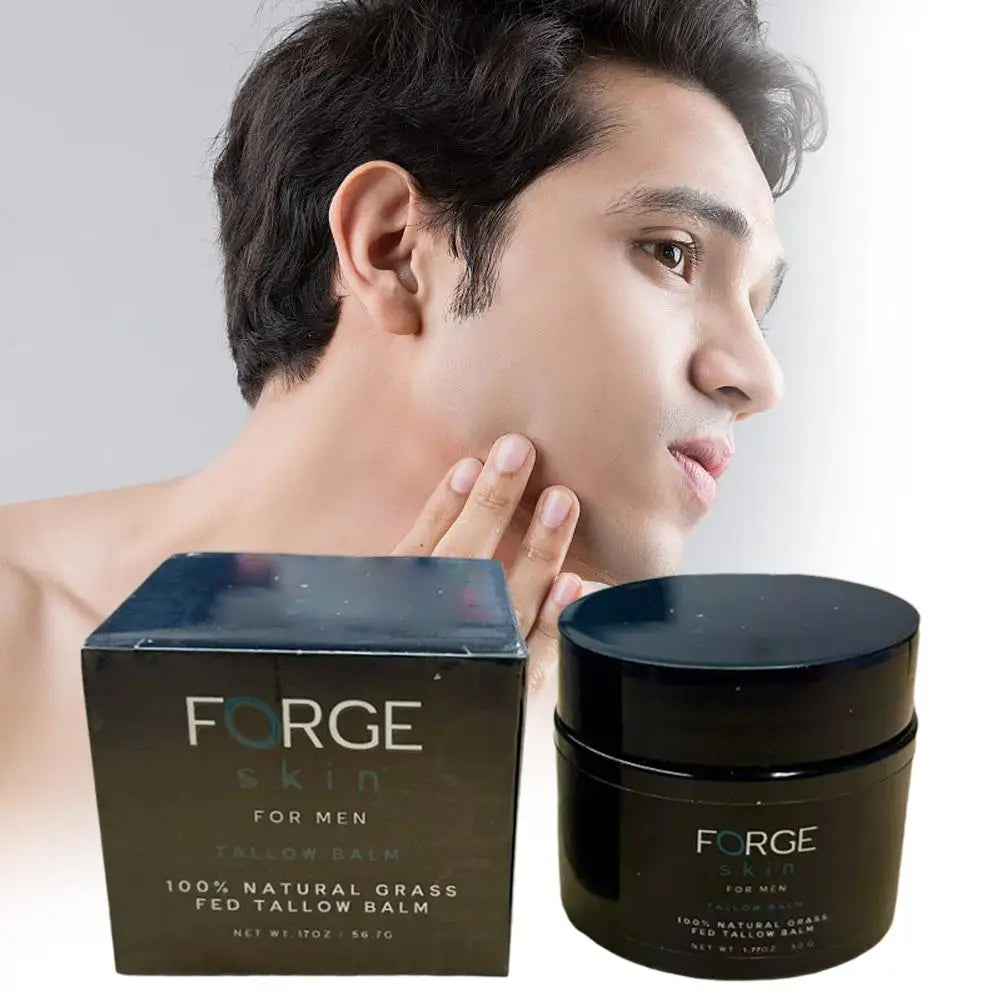 Crème visage anti-âge FORGE pour hommes - Soin naturel pour la peau - Correcteur anti-rides - Effet liftant et raffermissant - Crème hydratante