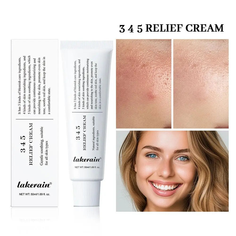 Crème apaisante réparatrice pour le visage 345. Améliore les imperfections cutanées. Apporte un soin apaisant et liftant. Hydratant et embellissant.