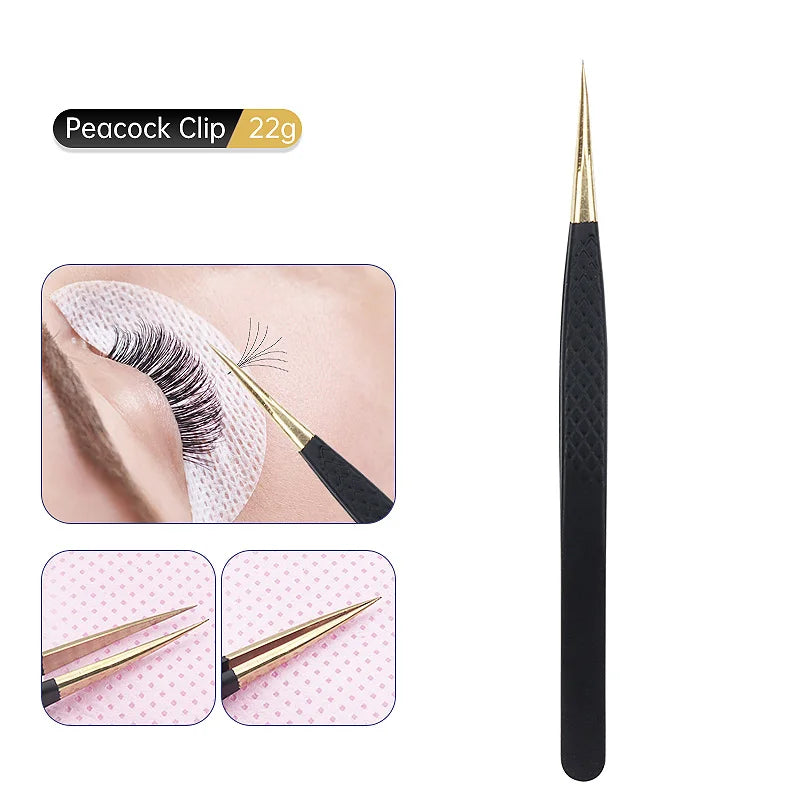 Pince à épiler pour cils et sourcils, pince à épiler de haute précision en acier inoxydable, outils de beauté pour femmes, 1 pièce