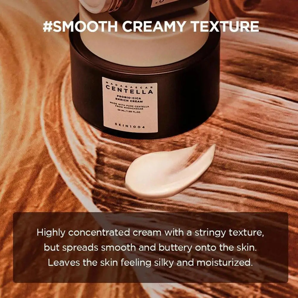 Crème hydratante probiotique SKIN 1004 à la Centella Asiatica - Hydratation intense - Soin contour des yeux anti-rides - Crème réparatrice hydratante en profondeur
