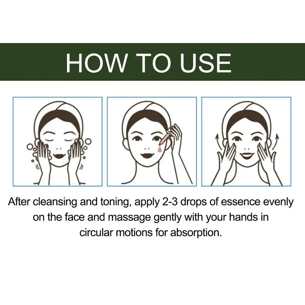 Sérum visage à l'avocat, essence raffermissante visage à la pastèque, effet liftant et raffermissant, atténue les ridules, essence anti-âge, essence anti-rides