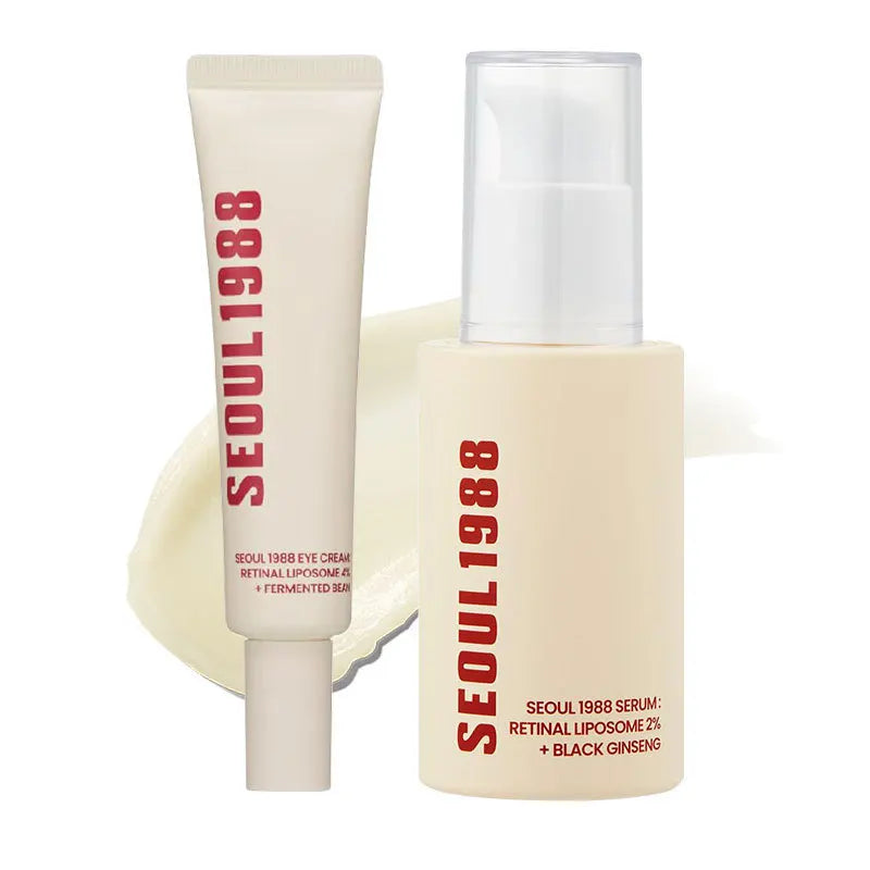 SEOUL 1988 Essence, Crème contour des yeux hydratante à la vitamine C et à l'acide hyaluronique. Atténue les taches, resserre les pores. Soins de la peau.