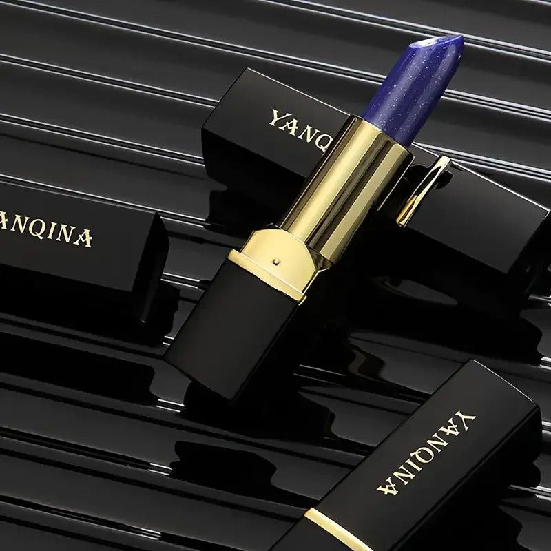 Rouge à lèvres changeant de couleur, rose bleue, soin des lèvres, brillant à lèvres rouge changeant de température, base de maquillage imperméable, beauté féminine, cosmétique