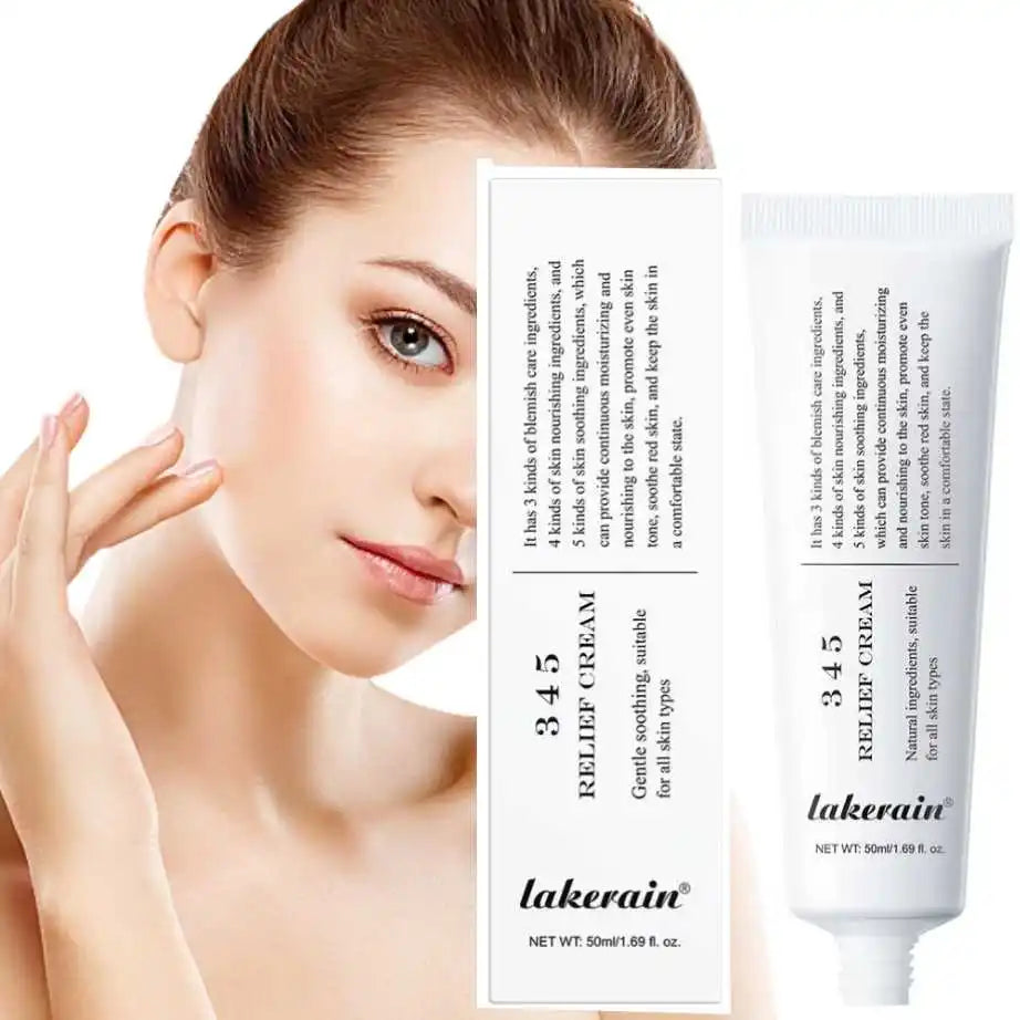 Crème apaisante réparatrice pour le visage 345. Améliore les imperfections cutanées. Apporte un soin apaisant et liftant. Hydratant et embellissant.
