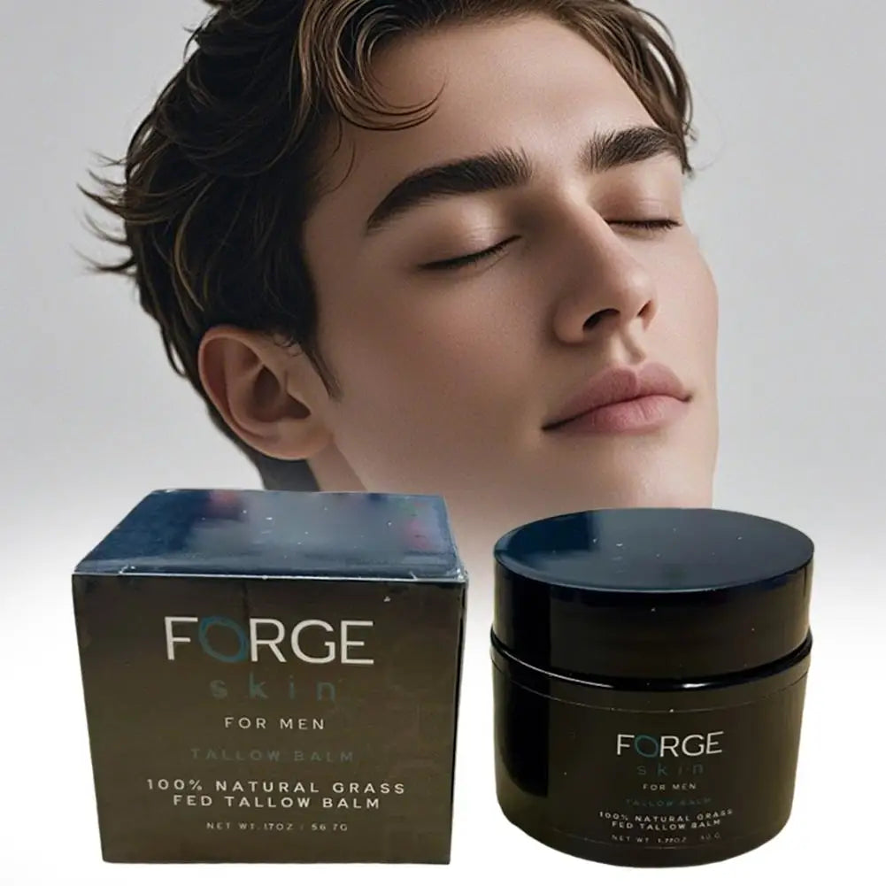 Crème visage anti-âge FORGE pour hommes - Soin naturel pour la peau - Correcteur anti-rides - Effet liftant et raffermissant - Crème hydratante