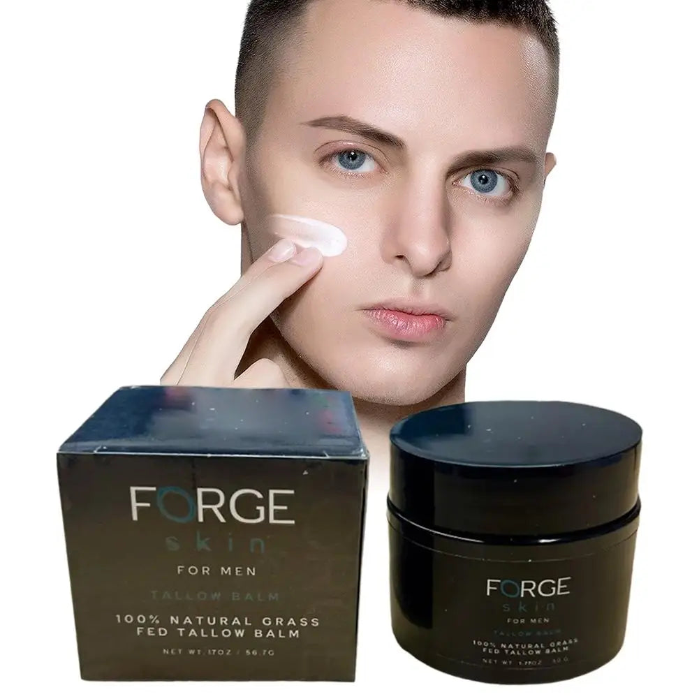 Crème visage anti-âge FORGE pour hommes - Soin naturel pour la peau - Correcteur anti-rides - Effet liftant et raffermissant - Crème hydratante