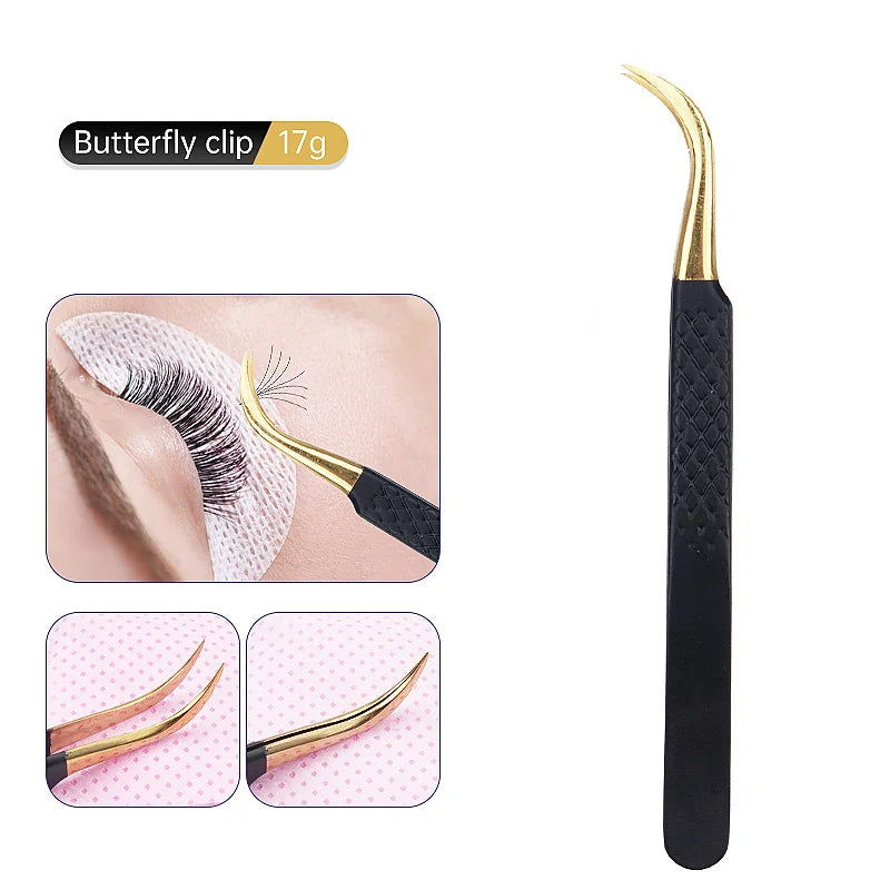 Pince à épiler pour cils et sourcils, pince à épiler de haute précision en acier inoxydable, outils de beauté pour femmes, 1 pièce