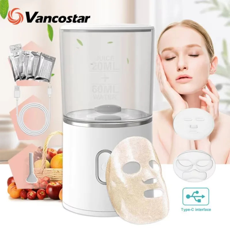 Machine à masques faciaux pour soins du visage DIY automatique à base de fruits et légumes naturels et de collagène, pour usage domestique, salon de beauté, spa