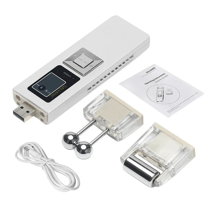 Appareil galvanique de raffermissement cutané, appareil facial à microcourant, rouleau de massage liftant pour le visage, soin anti-âge à domicile, institut de beauté