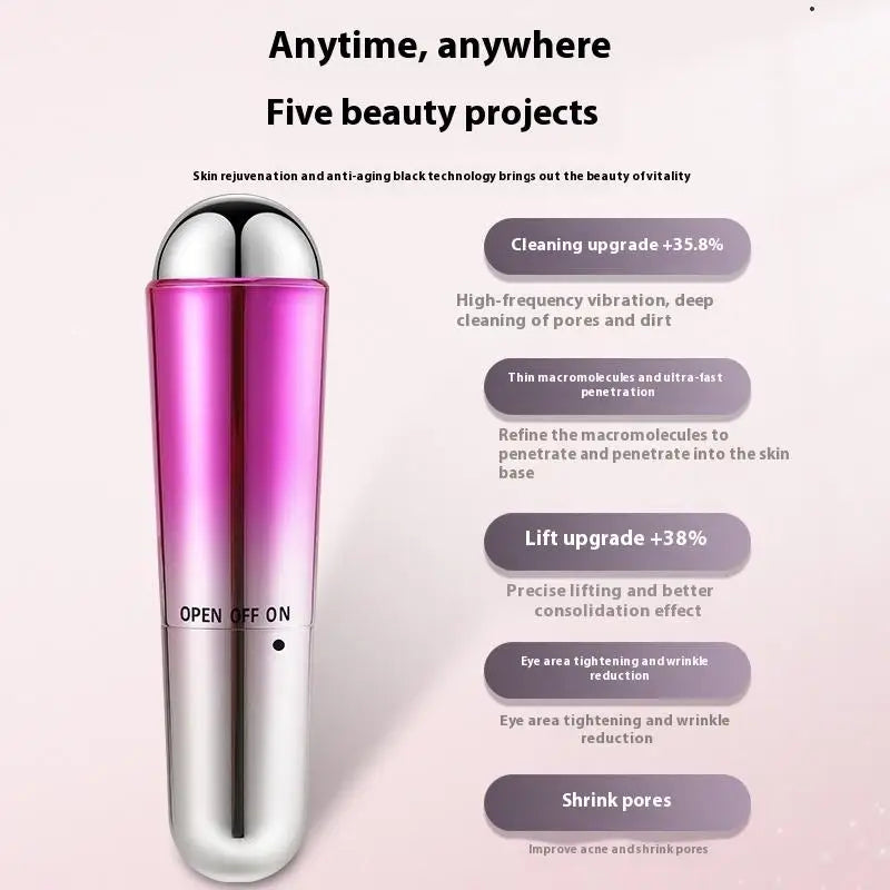 Appareil de massage facial électrique multifonctionnel pour le soin et la beauté du visage : nettoie, rajeunit et lifte la peau.