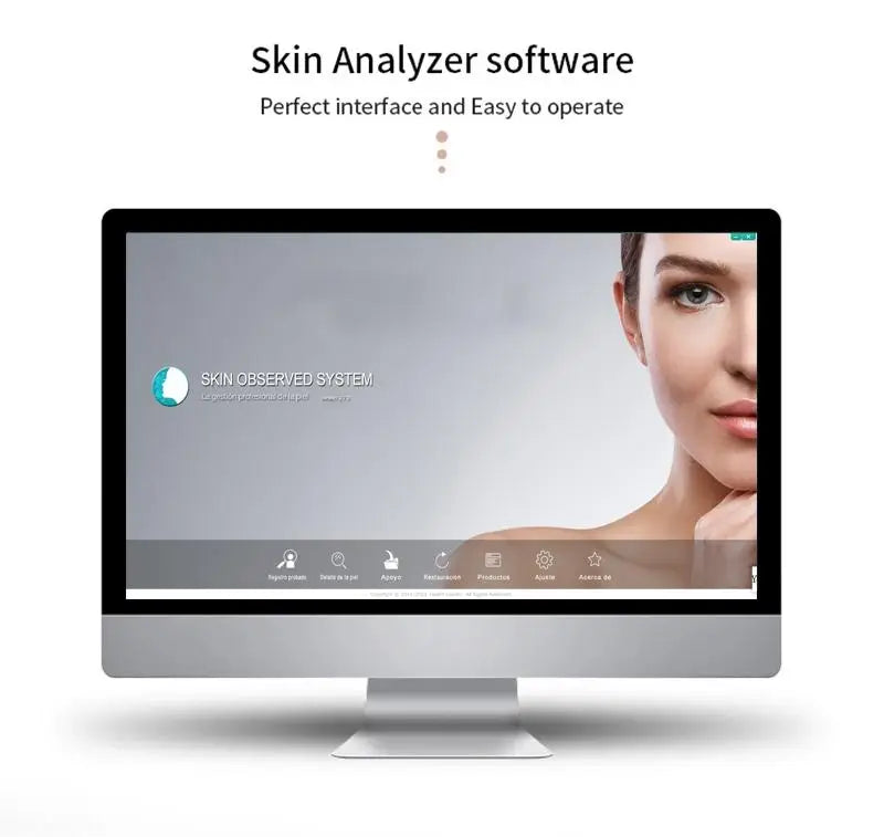 Analyseur de peau esthétique portable haute définition à pixels, diagnostic automatique de l'épiderme et du derme du visage, microscope pour salon de beauté