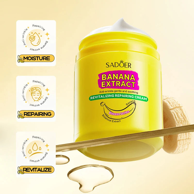 Crème éclaircissante à la peau de banane SADOER, soins de la peau, crèmes hydratantes pour le visage, crème hydratante pour le visage, produits de beauté pour le soin de la peau