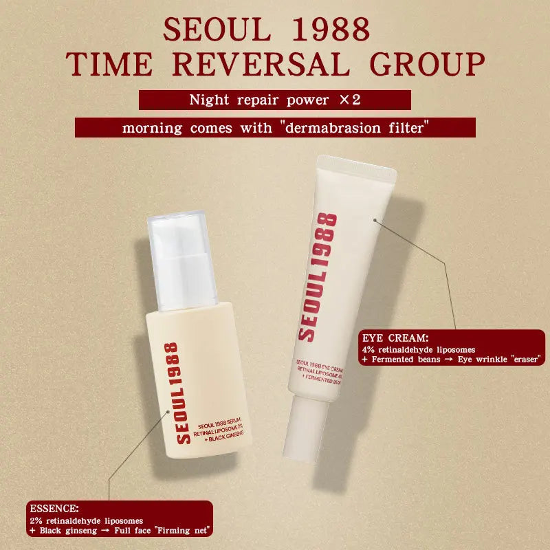 SEOUL 1988 Essence, Crème contour des yeux hydratante à la vitamine C et à l'acide hyaluronique. Atténue les taches, resserre les pores. Soins de la peau.