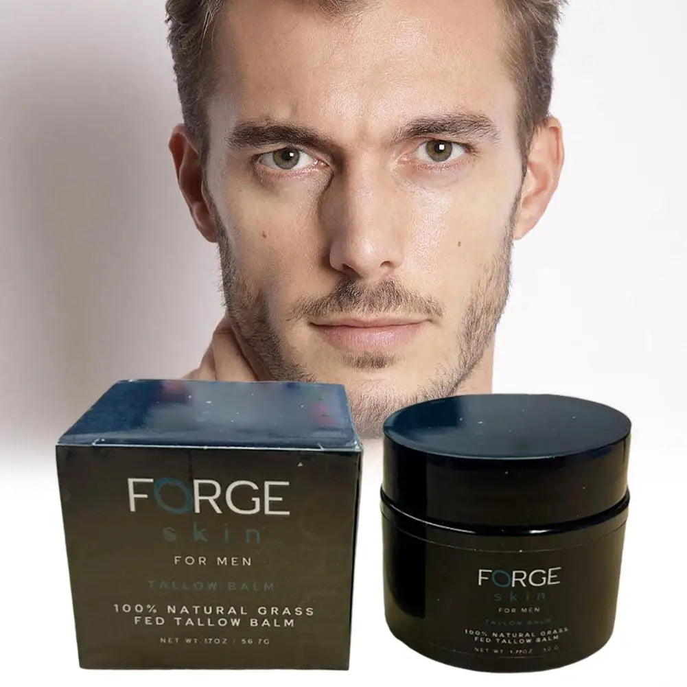 Crème visage anti-âge FORGE pour hommes - Soin naturel pour la peau - Correcteur anti-rides - Effet liftant et raffermissant - Crème hydratante
