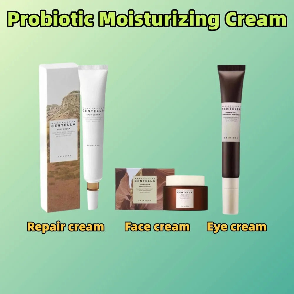 Crème hydratante probiotique SKIN 1004 à la Centella Asiatica - Hydratation intense - Soin contour des yeux anti-rides - Crème réparatrice hydratante en profondeur