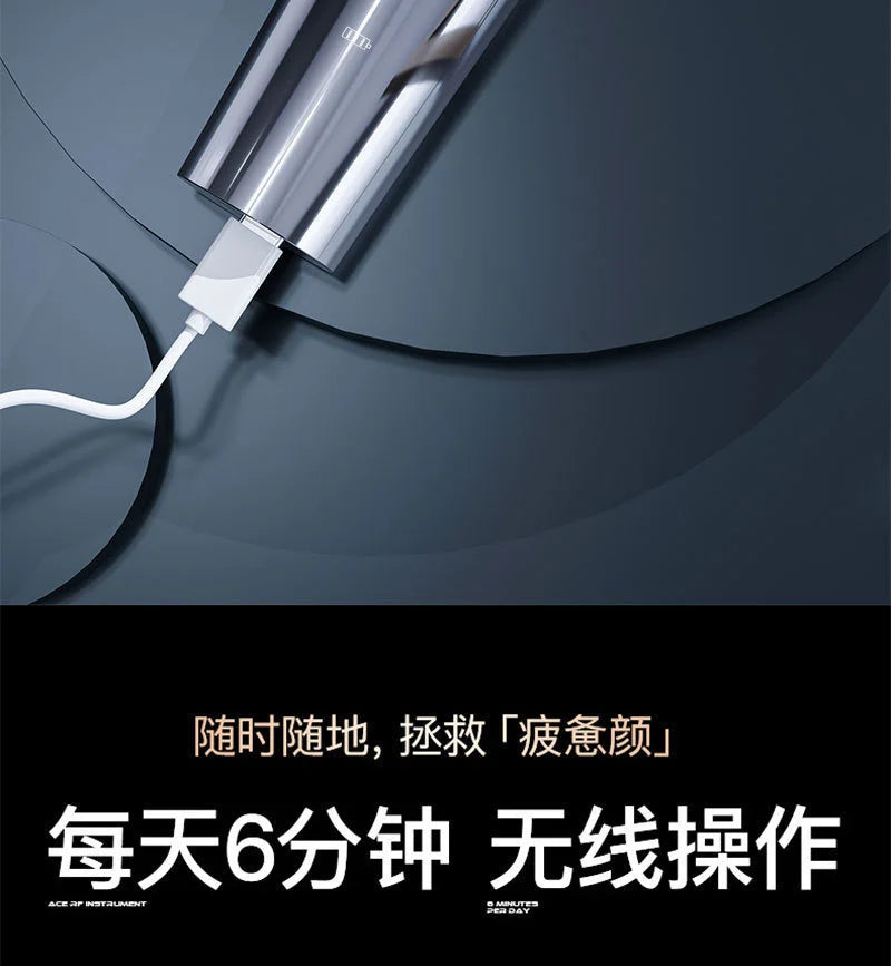 Appareil de massage facial anti-âge à microcourant pour thérapie par lumière rouge RF, instrument de beauté pour le raffermissement et le lifting du visage