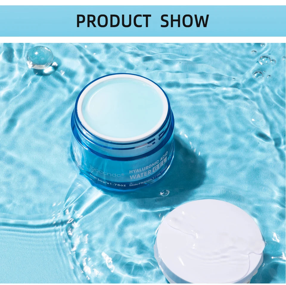 Crème gel à l'acide hyaluronique, soin hydratant pour le visage, pour hydrater et lisser les peaux très sèches, lotion nourrissante qui améliore la sécheresse cutanée