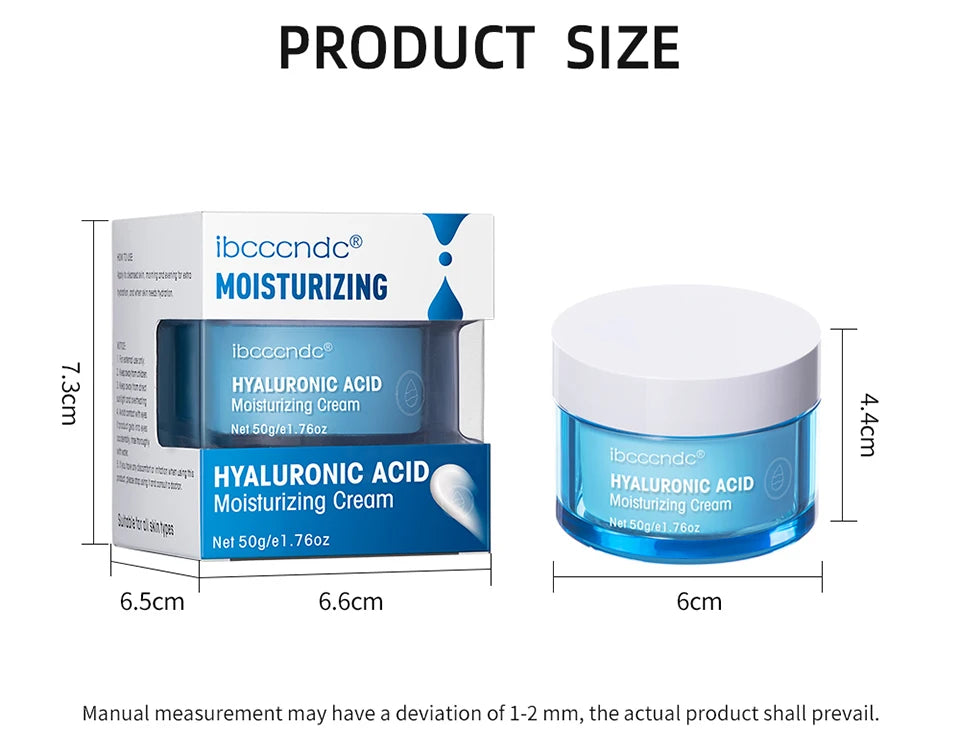 Crème gel à l'acide hyaluronique, soin hydratant pour le visage, pour hydrater et lisser les peaux très sèches, lotion nourrissante qui améliore la sécheresse cutanée