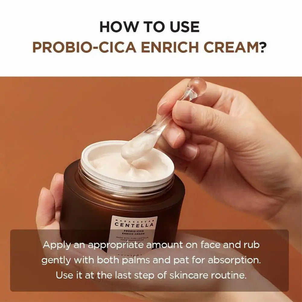 Crème hydratante probiotique SKIN 1004 à la Centella Asiatica - Hydratation intense - Soin contour des yeux anti-rides - Crème réparatrice hydratante en profondeur