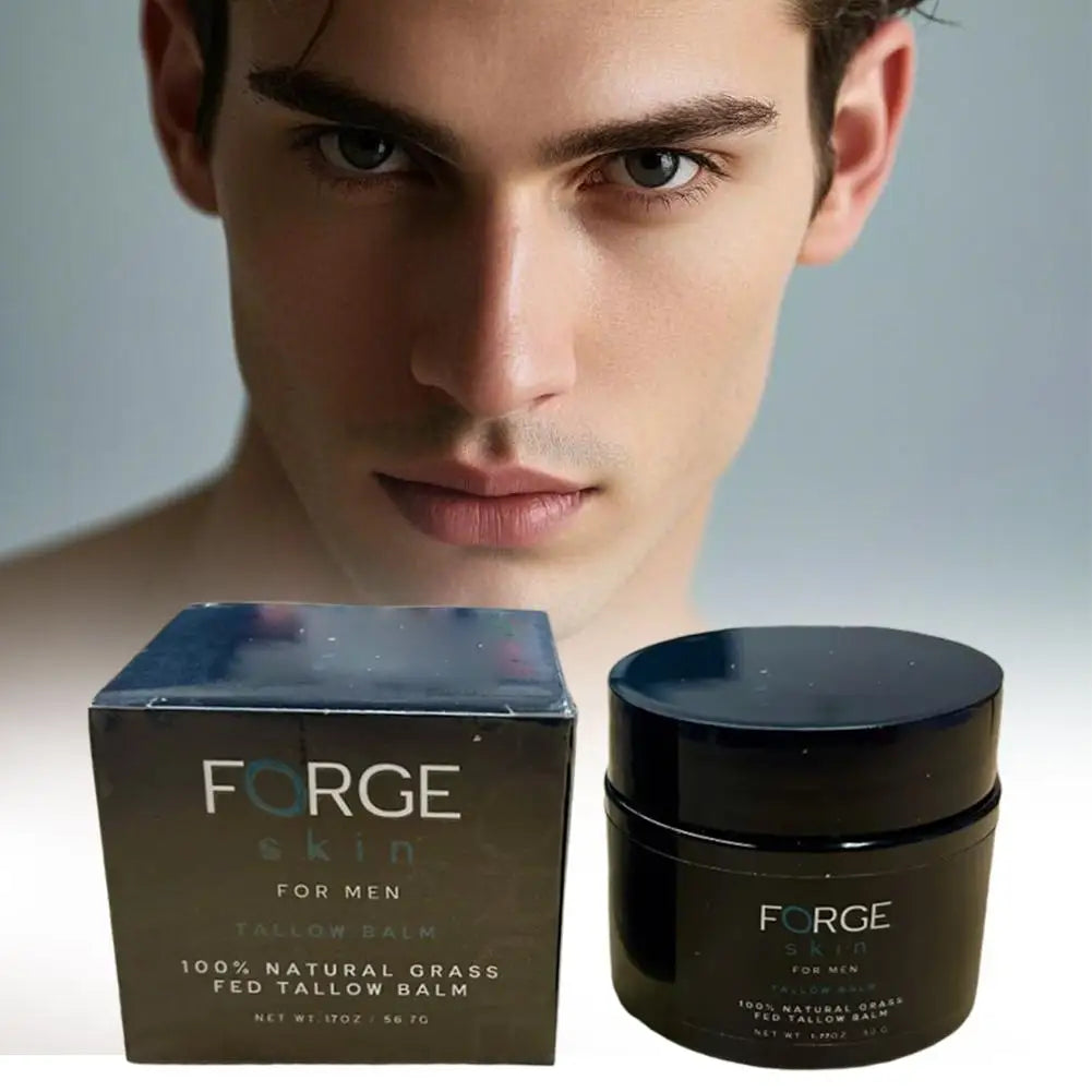 Crème visage anti-âge FORGE pour hommes - Soin naturel pour la peau - Correcteur anti-rides - Effet liftant et raffermissant - Crème hydratante
