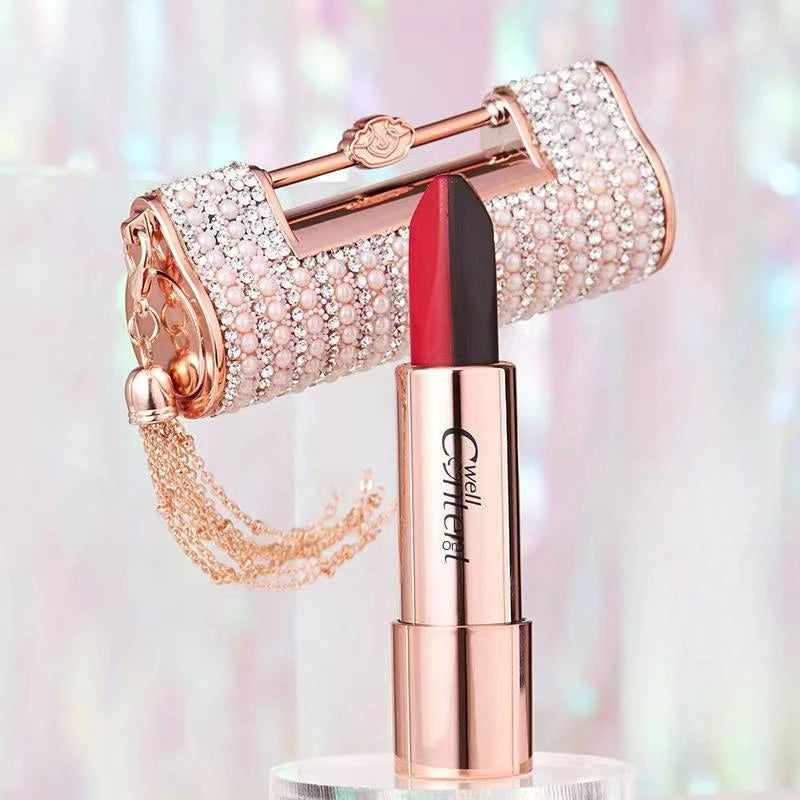 Rouge à lèvres mat 5 en 1, longue tenue, pigmenté, waterproof, toucher soyeux, charmant, cosmétique de beauté pour femme