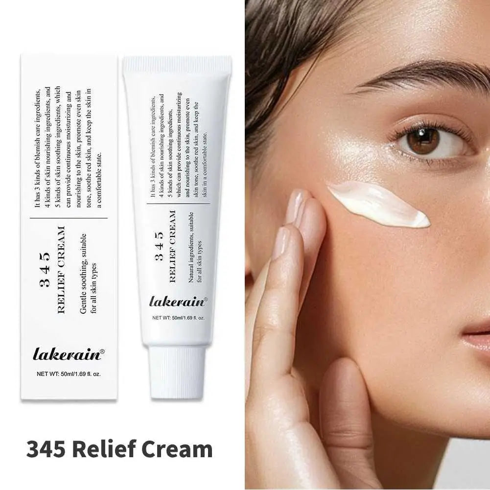 Crème apaisante réparatrice pour le visage 345. Améliore les imperfections cutanées. Apporte un soin apaisant et liftant. Hydratant et embellissant.