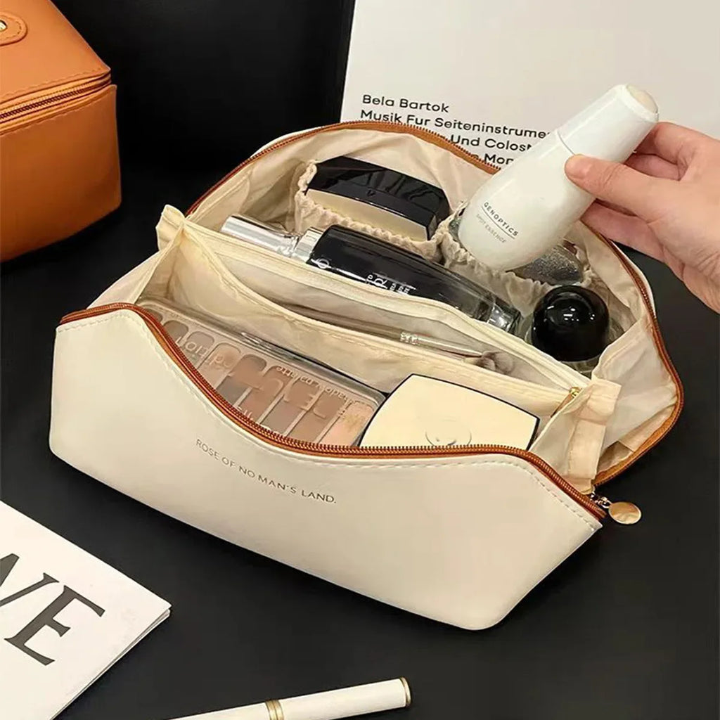 Ensemble de 36 outils de beauté avec sac carré, 15 pinceaux de maquillage, houppette, ceinture pour cheveux