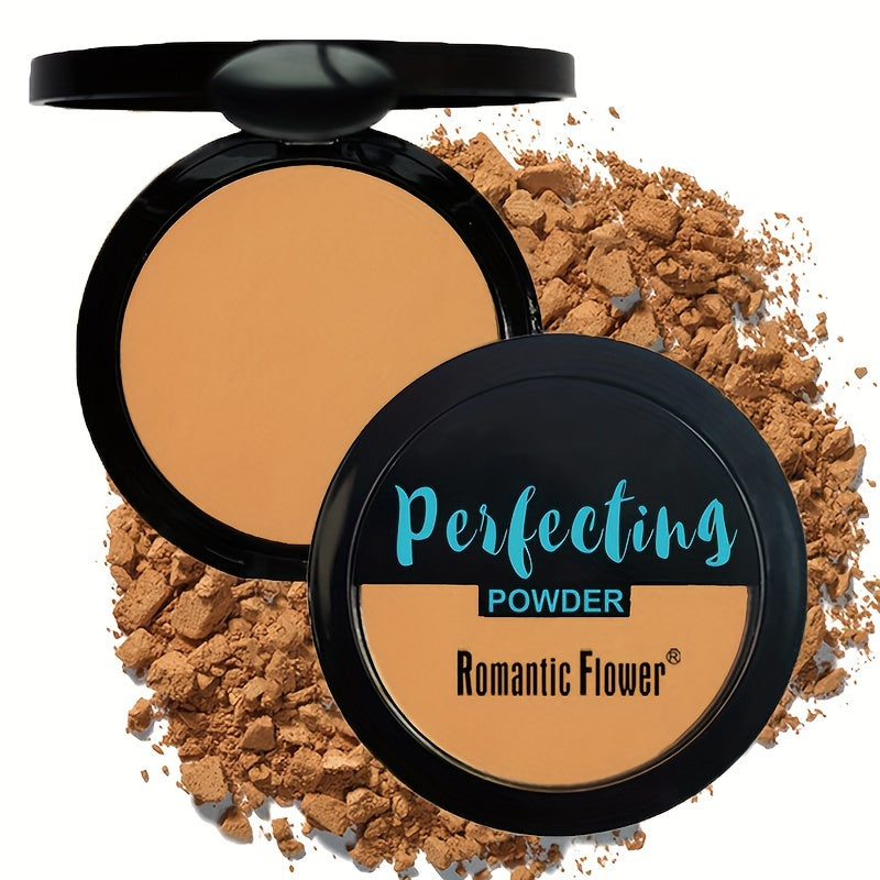 Fond de teint poudre bronze antique couleur blé - Mat, waterproof et anti-sébum, correcteur et illuminateur pour toutes les carnations beige clair, contouring 3D et éclairage latéral/arrière, maquillage au squalane végétal, produit de beauté, packaging