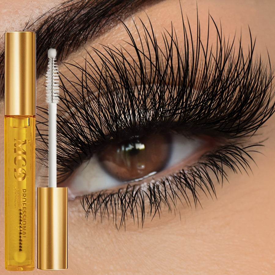 Sérum pour cils naturel - pour des cils recourbés et affinés, volume et courbure longue durée, formule non grasse, pour un usage quotidien et les occasions spéciales - Mascara crème gel pour les yeux, produit de beauté pour événements, emballage tube élég